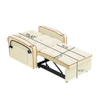 Divano Letto Futon Pieghevole in Velluto da 70,86" con Porta USB, Schienale Regolabile, Porta Telefono Girevole e Posacenere