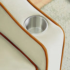 Divano Letto Futon Pieghevole in Velluto da 70,86" con Porta USB, Schienale Regolabile, Porta Telefono Girevole e Posacenere