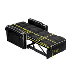 Divano Letto Futon Pieghevole in Velluto da 70,86" con Porta USB, Schienale Regolabile, Porta Telefono Girevole e Posacenere