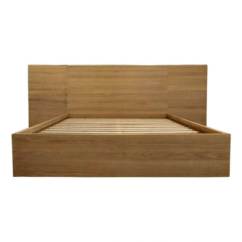Struttura letto king size in legno naturale California