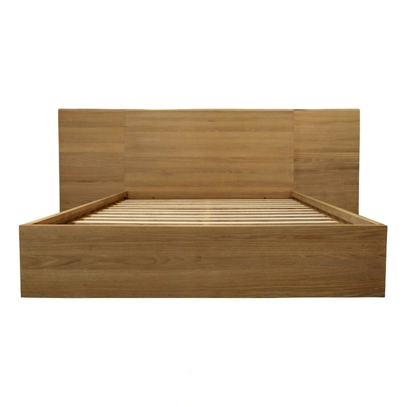 Struttura letto king size in legno naturale California