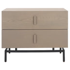 Mobiletto contenitore grigio e nero, 71 cm L x 46 cm P x 56 cm H, stile industriale rustico, ripiano regolabile