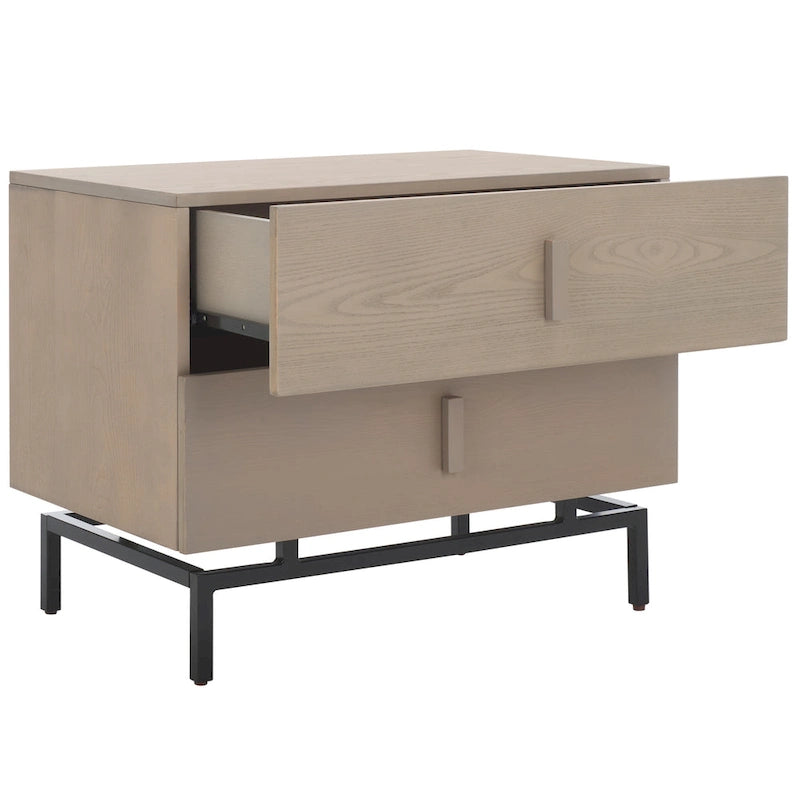 Mobiletto contenitore grigio e nero, 71 cm L x 46 cm P x 56 cm H, stile industriale rustico, ripiano regolabile