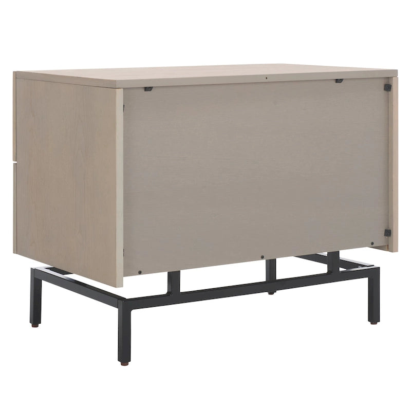 Mobiletto contenitore grigio e nero, 71 cm L x 46 cm P x 56 cm H, stile industriale rustico, ripiano regolabile