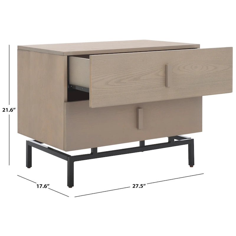 Mobiletto contenitore grigio e nero, 71 cm L x 46 cm P x 56 cm H, stile industriale rustico, ripiano regolabile