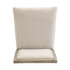 Set di 2 sgabelli da bar imbottiti, altezza bar 77,5 cm, cuscino in tessuto, struttura in legno, stile retrò