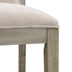 Set di 2 sgabelli da bar imbottiti, altezza bar 77,5 cm, cuscino in tessuto, struttura in legno, stile retrò