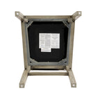 Set di 2 sgabelli da bar imbottiti, altezza bar 77,5 cm, cuscino in tessuto, struttura in legno, stile retrò