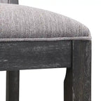 Set di 2 sgabelli da bar imbottiti, altezza bar 77,5 cm, cuscino in tessuto, struttura in legno, stile retrò