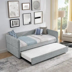 Divano letto singolo Boucle con letto estraibile