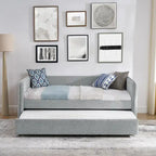Divano letto singolo Boucle con letto estraibile