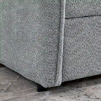 Divano letto singolo Boucle con letto estraibile