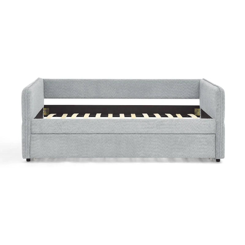 Divano letto singolo Boucle con letto estraibile