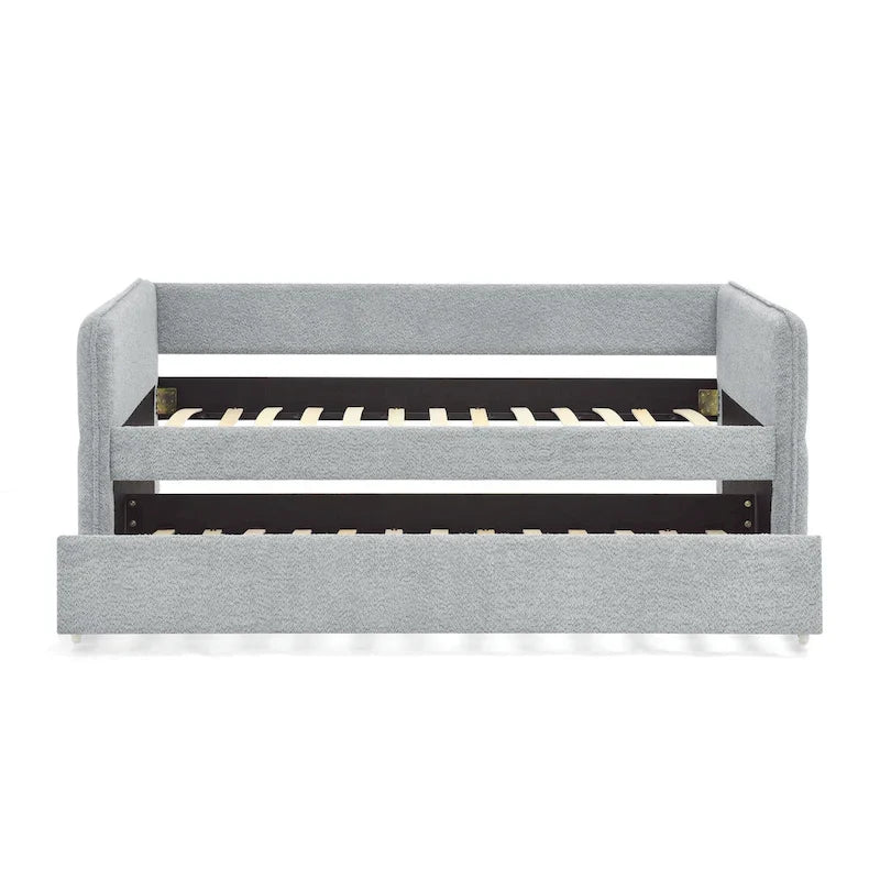 Divano letto singolo Boucle con letto estraibile