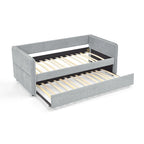 Divano letto singolo Boucle con letto estraibile