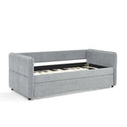 Divano letto singolo Boucle con letto estraibile