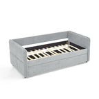Divano letto singolo Boucle con letto estraibile