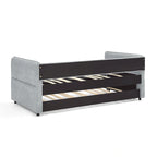 Divano letto singolo Boucle con letto estraibile