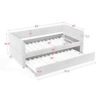 Divano letto singolo Boucle con letto estraibile