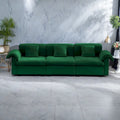 119 Divano a 4 posti in velluto con contenitore - Design Flessibile e Comfort Lussuoso