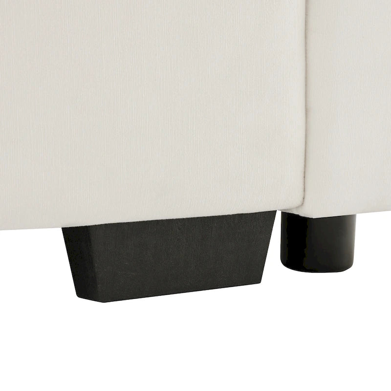 119 Divano a 4 posti in velluto con contenitore - Design Flessibile e Comfort Lussuoso