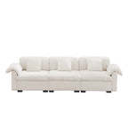 119 Divano a 4 posti in velluto con contenitore - Design Flessibile e Comfort Lussuoso