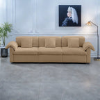 119 Divano a 4 posti in velluto con contenitore - Design Flessibile e Comfort Lussuoso