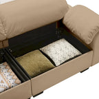 119 Divano a 4 posti in velluto con contenitore - Design Flessibile e Comfort Lussuoso