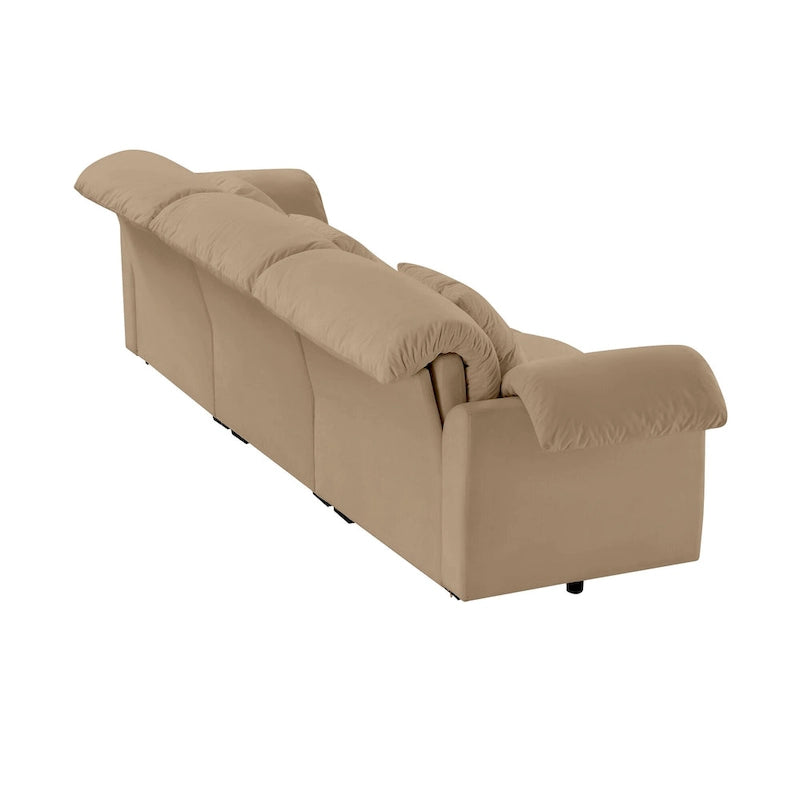 119 Divano a 4 posti in velluto con contenitore - Design Flessibile e Comfort Lussuoso