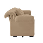 119 Divano a 4 posti in velluto con contenitore - Design Flessibile e Comfort Lussuoso