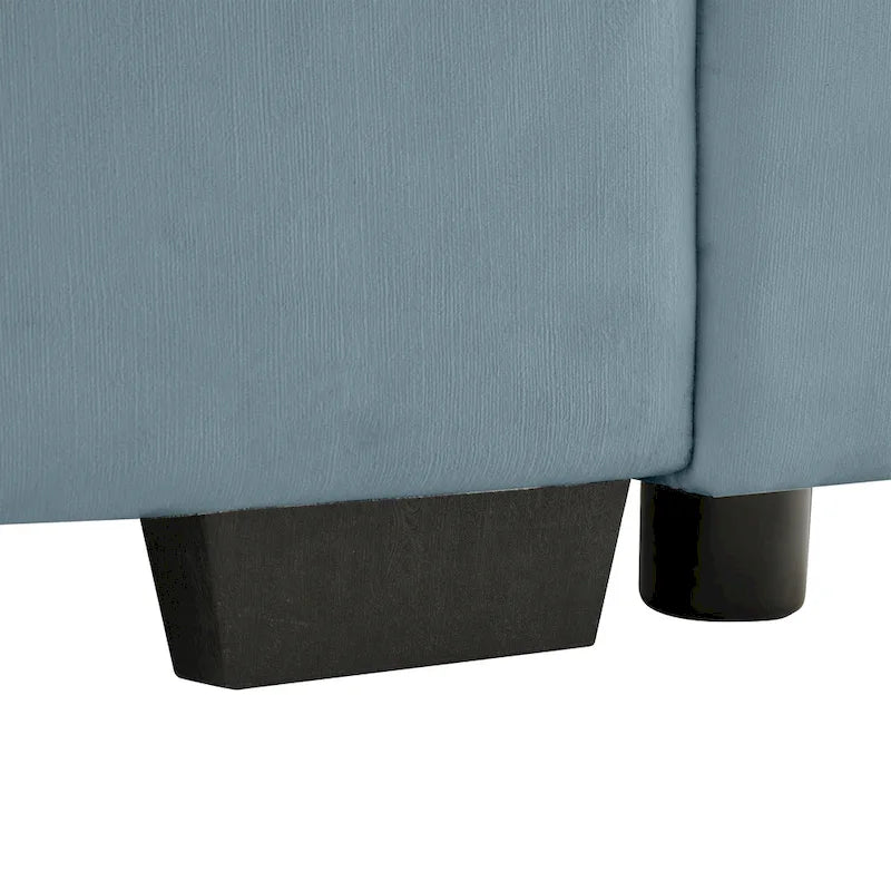 119 Divano a 4 posti in velluto con contenitore - Design Flessibile e Comfort Lussuoso