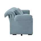 119 Divano a 4 posti in velluto con contenitore - Design Flessibile e Comfort Lussuoso