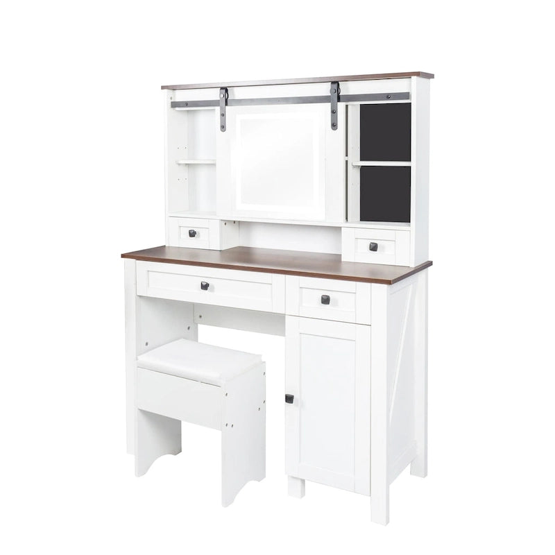 Set toeletta largo 105,99 cm con 4 cassetti e 1 armadietto