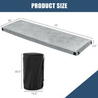 Gymax 72 Materasso da viaggio arrotolabile leggero portatile in memory foam