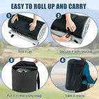 Gymax 72 Materasso da viaggio arrotolabile leggero portatile in memory foam