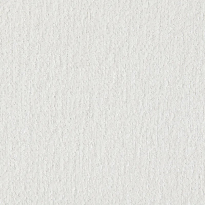 Divano in ciniglia bianca da 221 cm con 5 cuscini decorativi, tessuto OEKO-TEX, schiuma ad alta densità 1.9, molle insacchettate