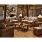 Sedia arazzo in cotone stampato Alpine Lodge