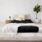 Materasso Futon Trapuntato Queen Size 5 Pollici, Imbottitura in Schiuma, Pieghevole, Convertibile a Divano Letto