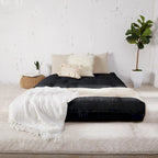Materasso Futon Trapuntato Queen Size 5 Pollici, Imbottitura in Schiuma, Pieghevole, Convertibile a Divano Letto