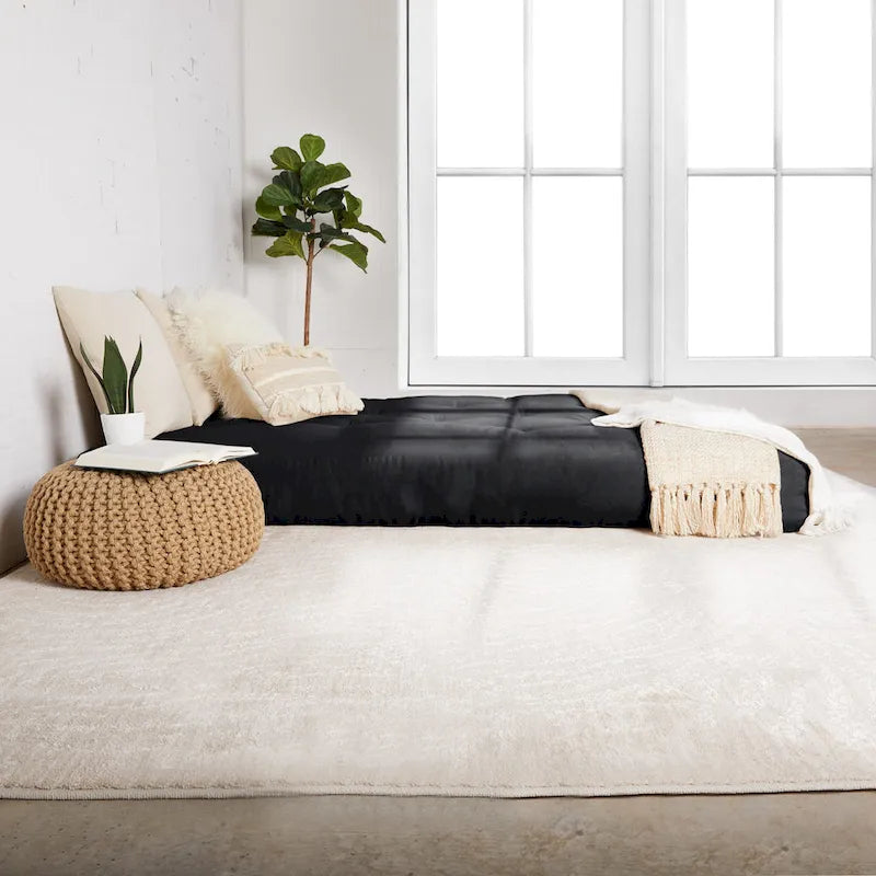 Materasso Futon Trapuntato Queen Size 5 Pollici, Imbottitura in Schiuma, Pieghevole, Convertibile a Divano Letto