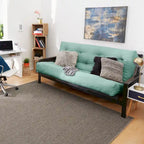 Materasso Futon Trapuntato Queen Size 5 Pollici, Imbottitura in Schiuma, Pieghevole, Convertibile a Divano Letto