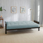 Materasso Futon Trapuntato Queen Size 5 Pollici, Imbottitura in Schiuma, Pieghevole, Convertibile a Divano Letto