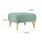Pouf in velluto Desiree