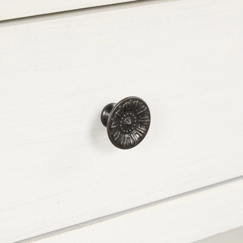 Consolle da 48 pollici con piano in legno massello di pino, tavolo moderno da ingresso/divano con 3 cassetti portaoggetti e 2 ripiani. Facile da montare