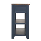 Consolle da 48 pollici con piano in legno massello di pino, tavolo moderno da ingresso/divano con 3 cassetti portaoggetti e 2 ripiani. Facile da montare