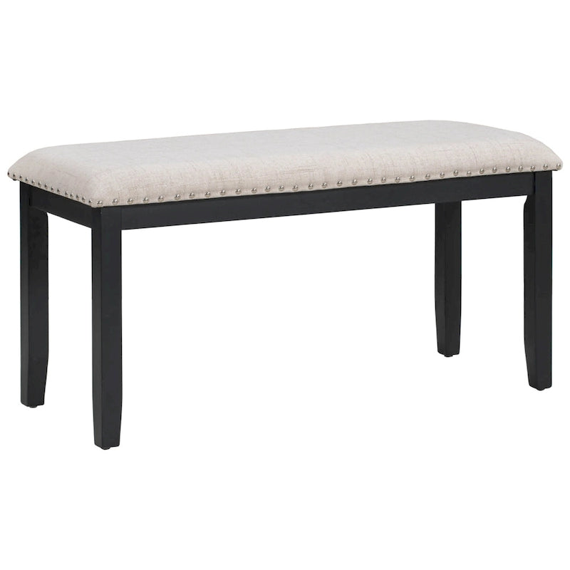 Set da tavolo da pranzo con 6 sedie e piano in impiallacciatura effetto marmo