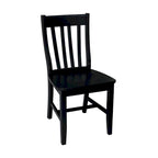 Set da pranzo da 5 pezzi Dining Essentials con tavolo nero e sedie Schoolhouse