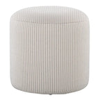 Pouf Ottomano Rotondo da 40 cm, Stile Bohemien, Cuscino da Pavimento, Accento per Soggiorno e Camera da Letto