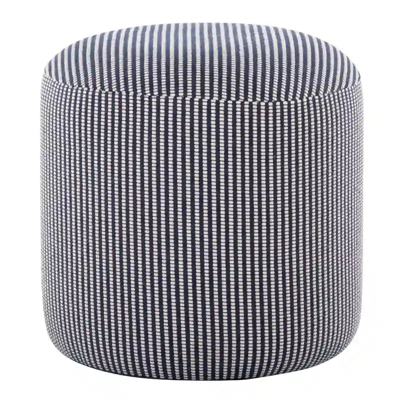 Pouf Ottomano Rotondo da 40 cm, Stile Bohemien, Cuscino da Pavimento, Accento per Soggiorno e Camera da Letto