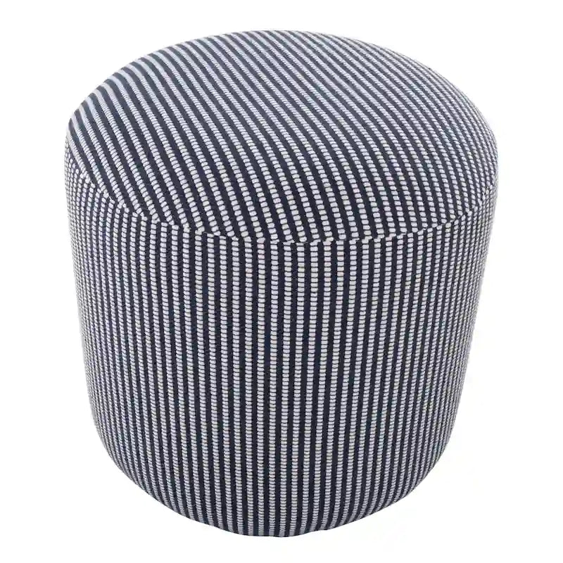 Pouf Ottomano Rotondo da 40 cm, Stile Bohemien, Cuscino da Pavimento, Accento per Soggiorno e Camera da Letto